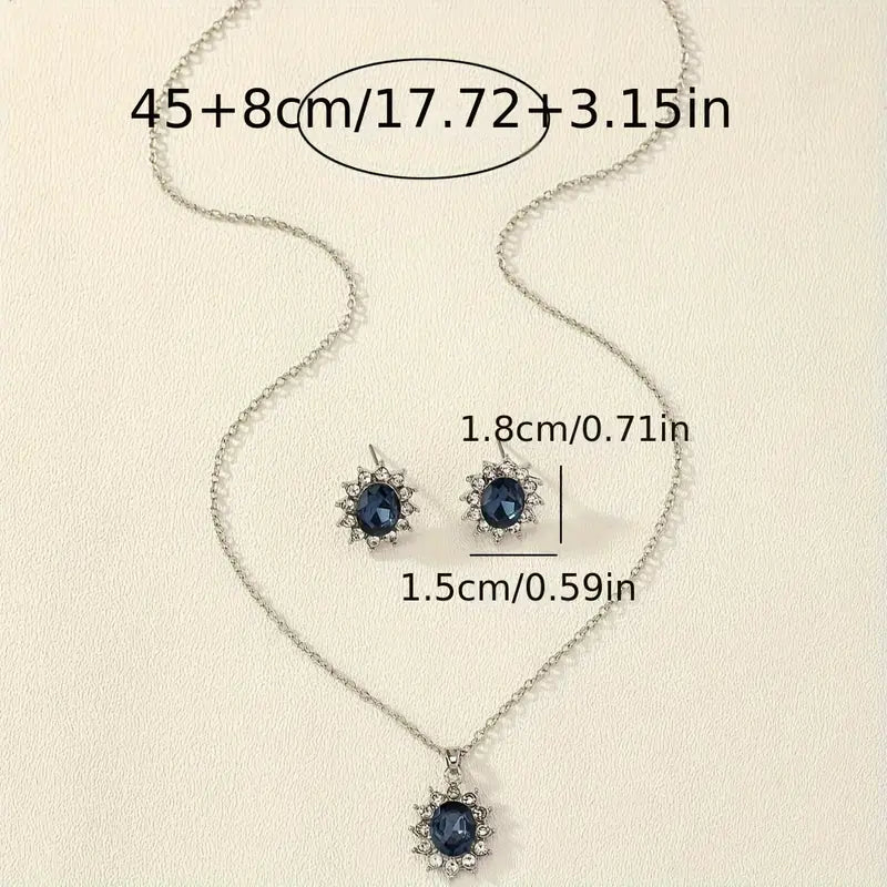 Комплект бижута Катя Азурин