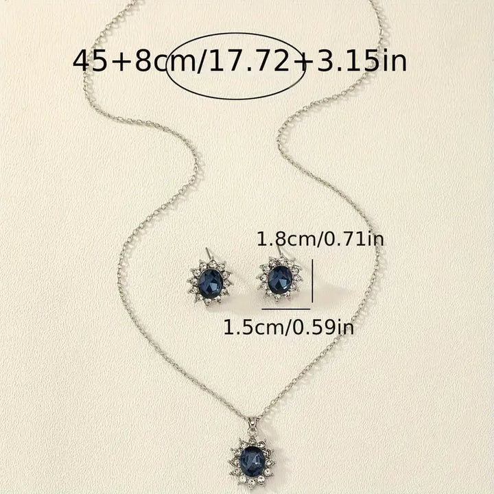 Комплект бижута Катя Азурин